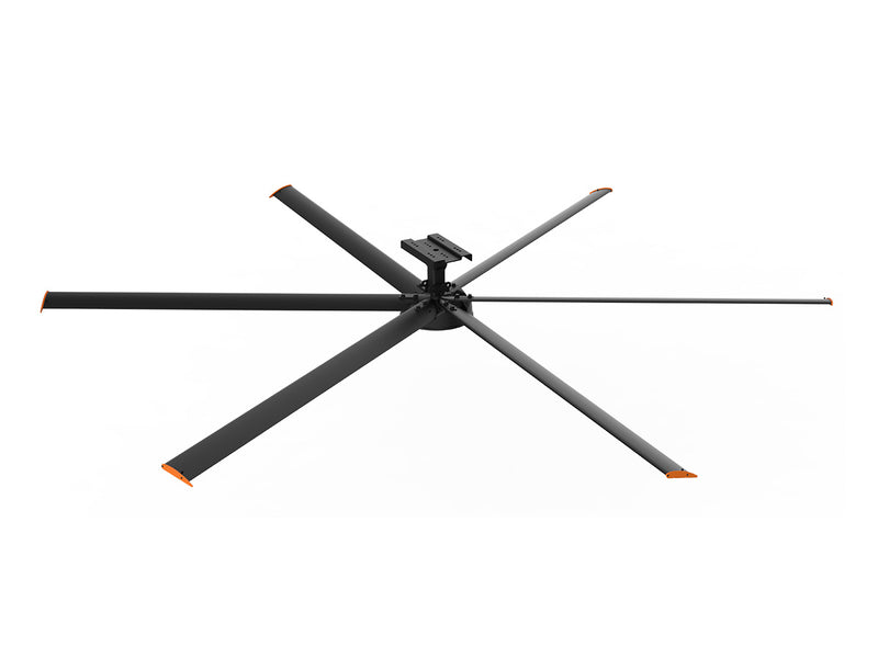 10 Foot 6-Blade Industrial Fan, 6120 Lumens, 5700K, 200-240V