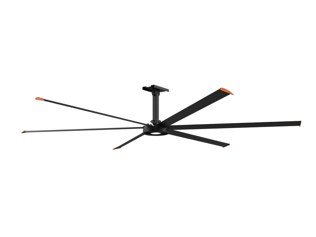10 Foot 6-Blade Industrial Fan, 6120 Lumens, 5700K, 200-240V