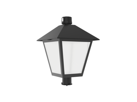 LED Post Top Light, 8400 Lumen Max, Wattage and CCT Selectable, 120-277V