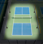 15FT LED Lighting System For Pickleball Court, 4 Light Poles and 4 LED Lights With Sports Optics