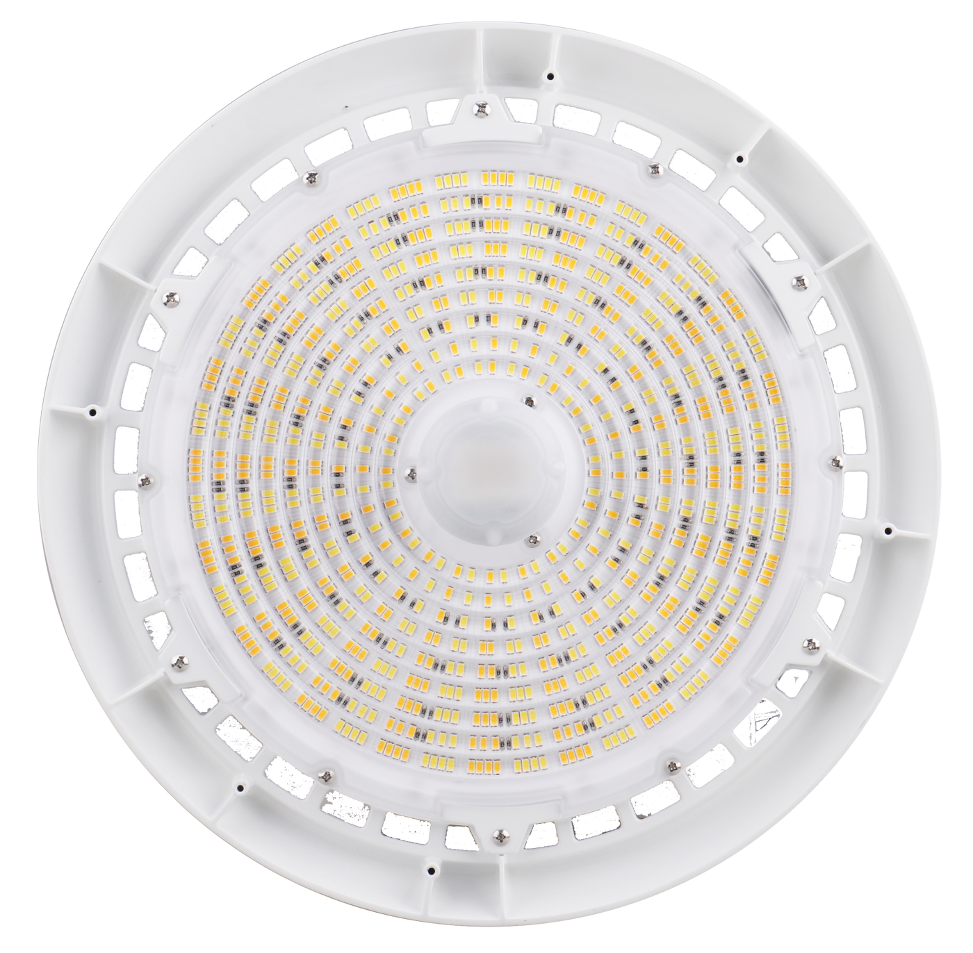 LED UFO High Bay, 200W/220W/140W Selectable, 35,183 Lumens, 120-277V, CCT Selectable 4000K/5000K, White Finish
