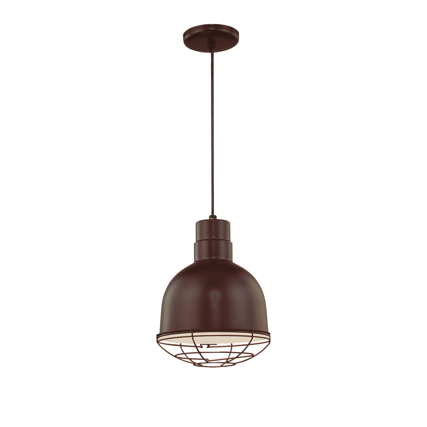Millennium Lighting Rosemont 10" RLM/ Cord Hung Deep Bowl Shade (Available in Bronze, Galvanized, Black, Red, and Green Finishes)