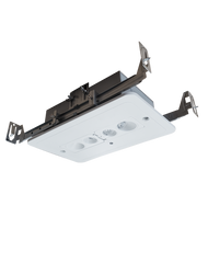 LED Recessed Emergency Light, 120-277V, Black or White Finish