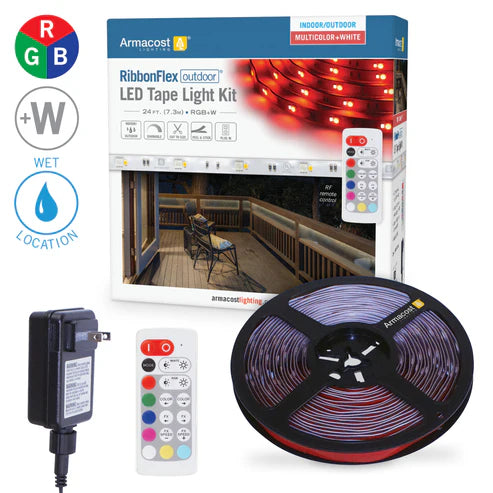 RibbonFlex Home RGBW Multicolor Indoor/Outdoor LED 24FT Strip Light ...