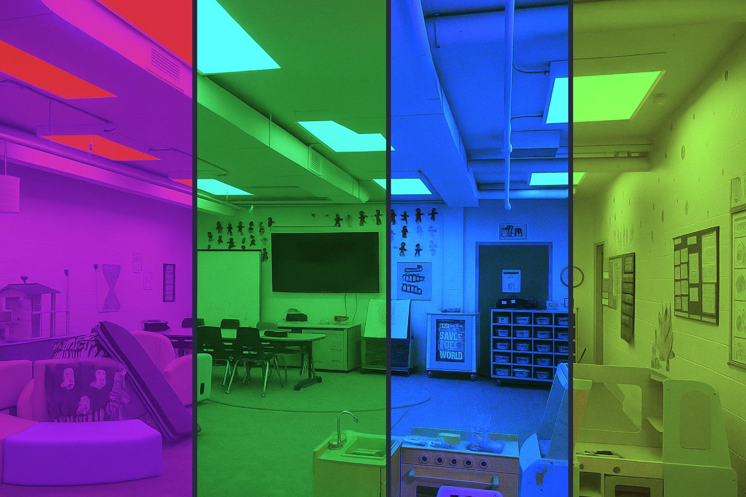 Rgbw Sample Screen 2X4 RGBW LED Panel Lights, 5500 Lumen Max, Wattage Selectable, 120-277V ...