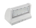 LED Adjustable Wall Pack, 5600 Lumen Max, Wattage and CCT Selectable, Integrated Photocell, 120-277V, Bronze or White Finish