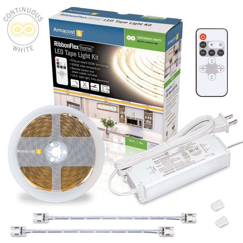 Contious Led Light Ramp RibbonFlex Home 3000K Continuous LED Strip Light Kit | Warehouse ...