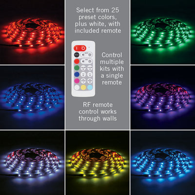 RibbonFlex Home RGBW Multicolor Indoor/Outdoor LED Strip Light Tape, 24V, 1456 Lumens, 24W, 3000K