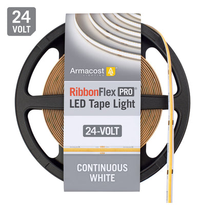 RibbonFlex Pro White COB LED Strip Light Tape, 24V, 4200 Lumens, 60W, 3000K