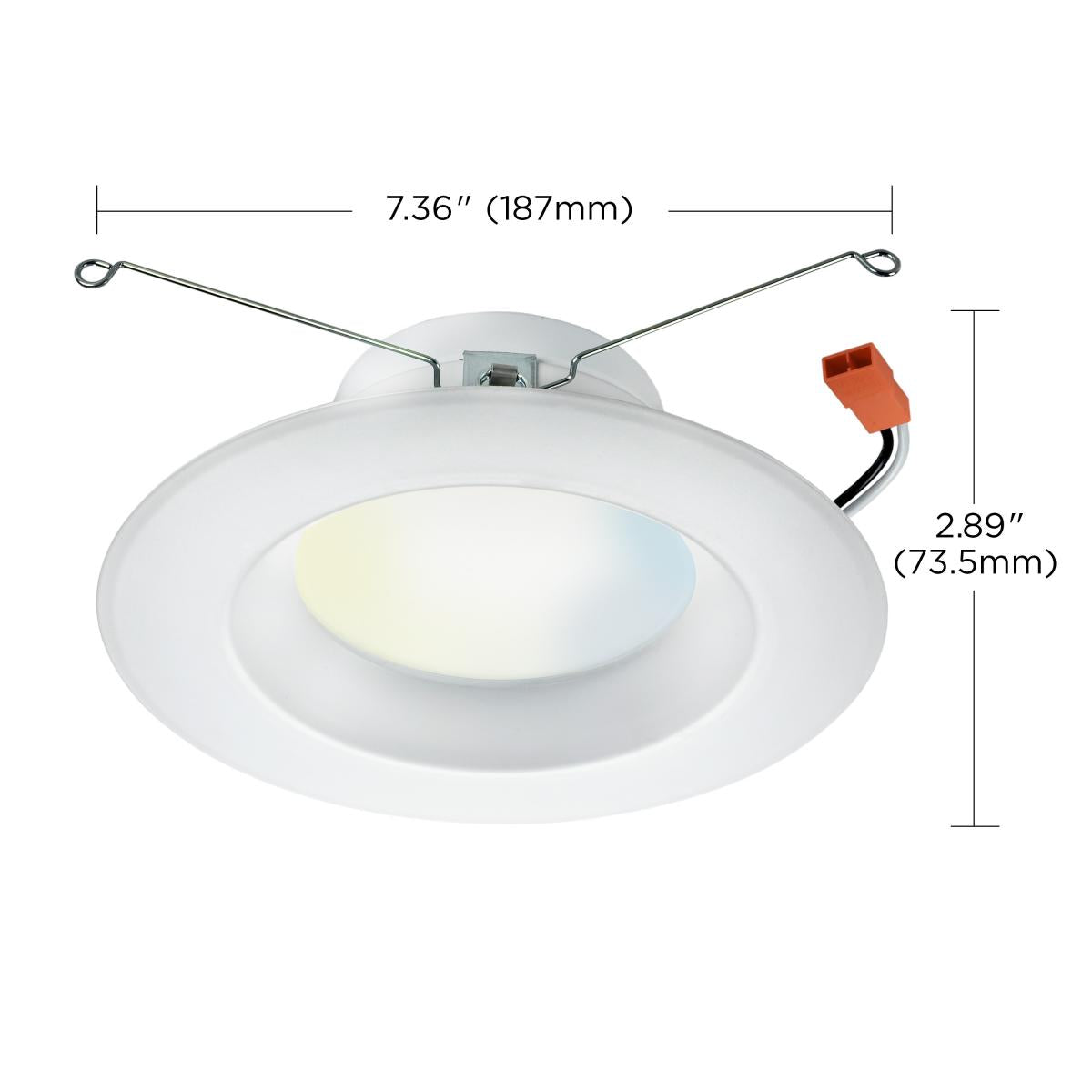 5-6 Inch LED Recessed Downlight, 10W, 800 Lumens, Tunable White, Starfish IOT, 120V