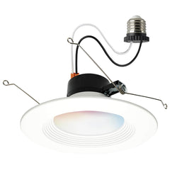 13 Watt, LED Retrofit Downlight, 5-6 Inch Round, Starfish IOT, RGB & Tunable White, 120 Volt, 90 CRI, White Finish