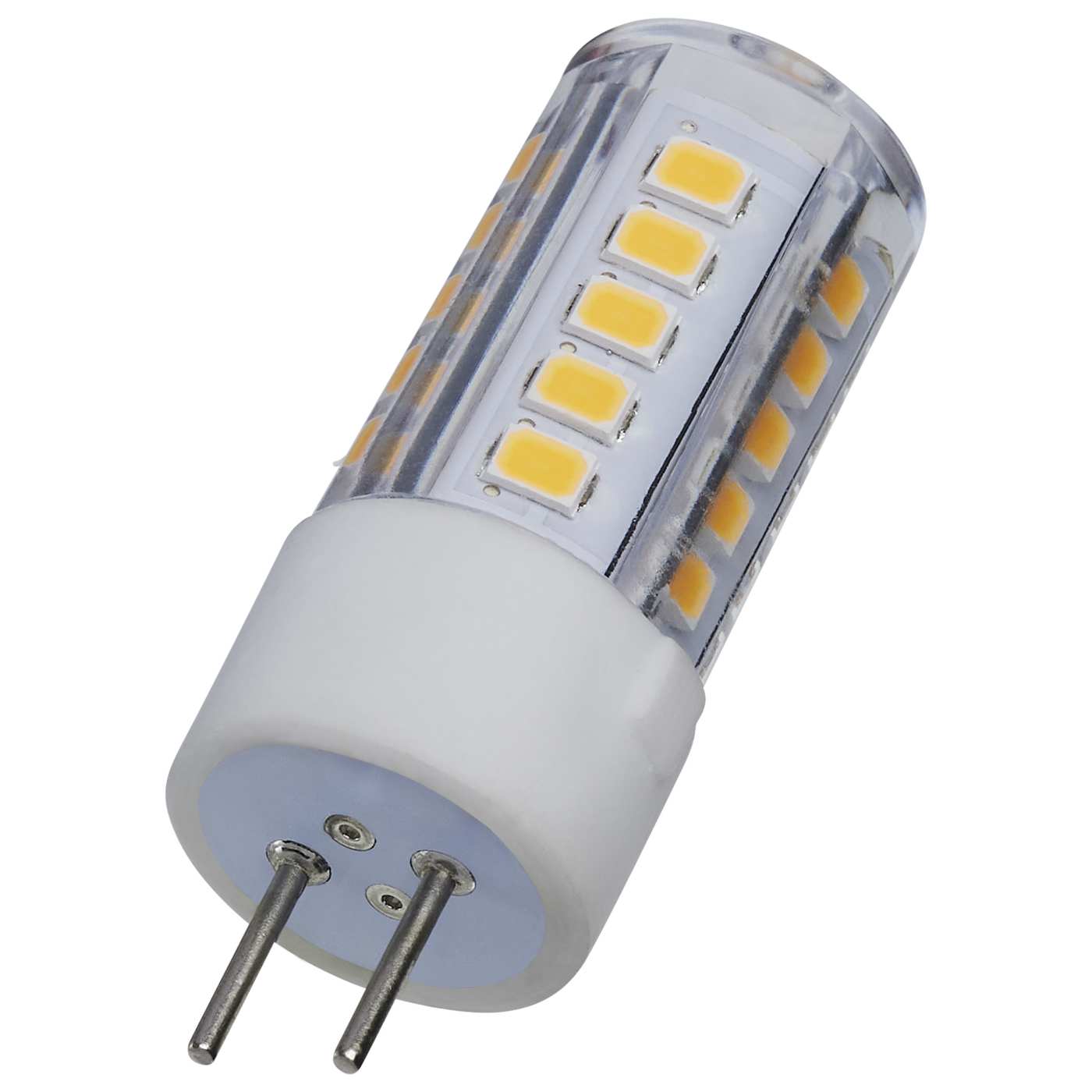 LED light bulb on a white background