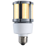 LED light bulb with a unique design on a white background