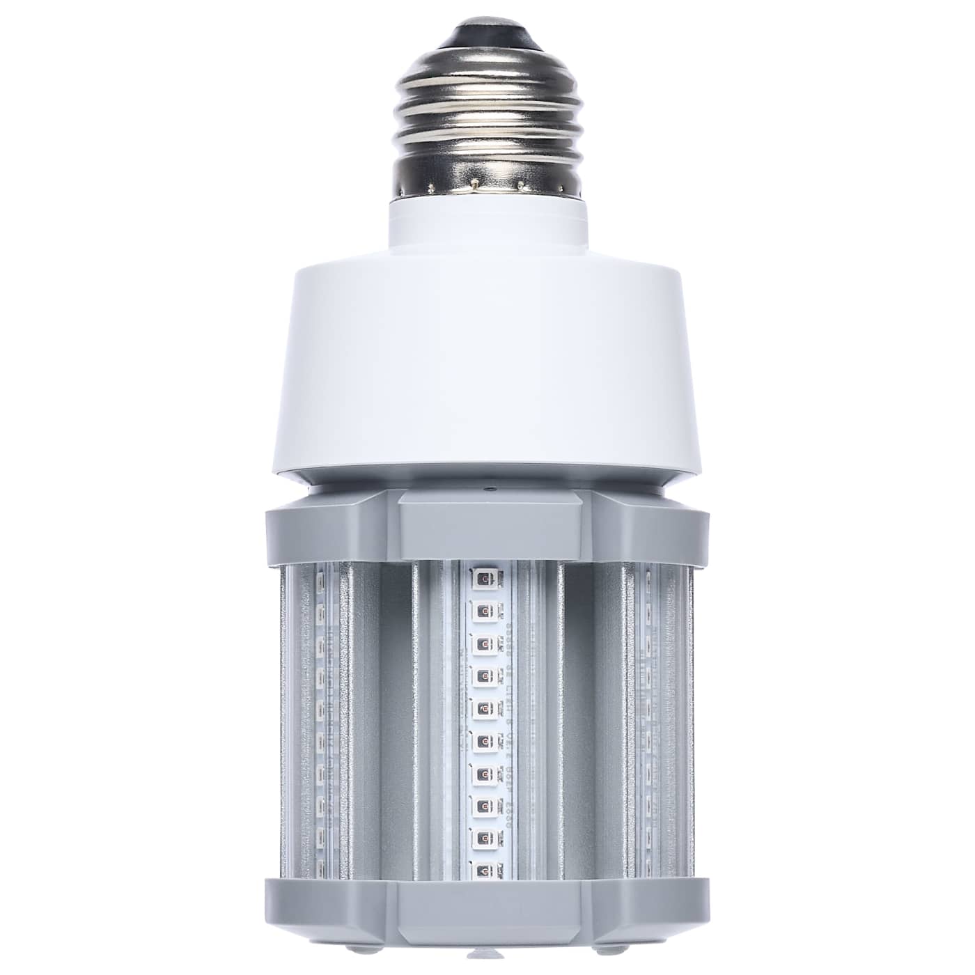 LED light bulb on a white background