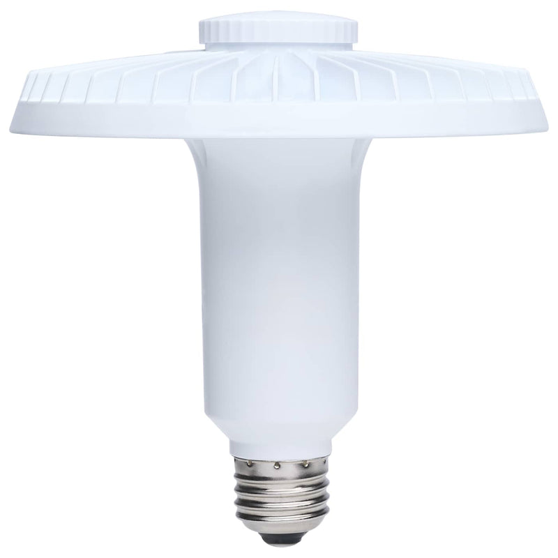 A white LED light bulb with a wide, ribbed diffuser and a silver E10 screw base, shown against a plain white background.