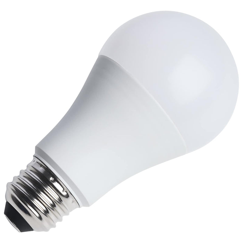 LED light bulb on a white background
