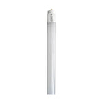 White fluorescent light bulb on a white background