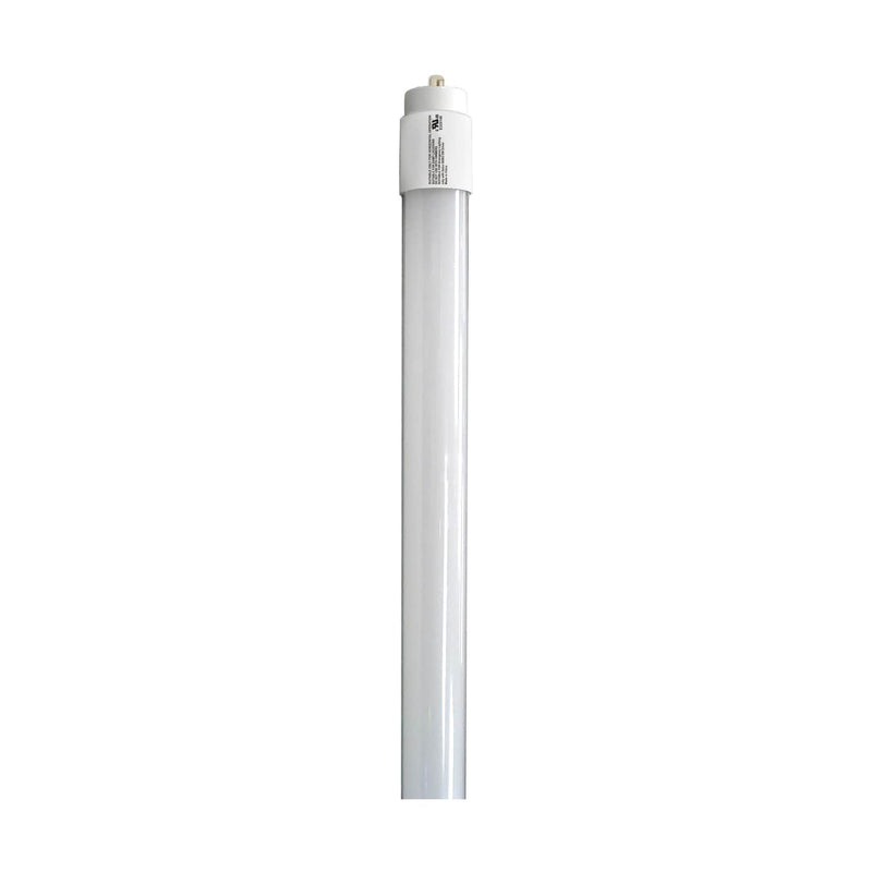 White fluorescent light bulb on a white background