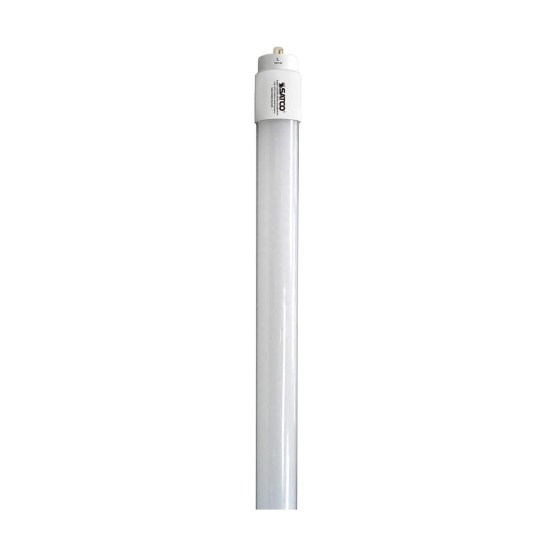White fluorescent light bulb on a white background