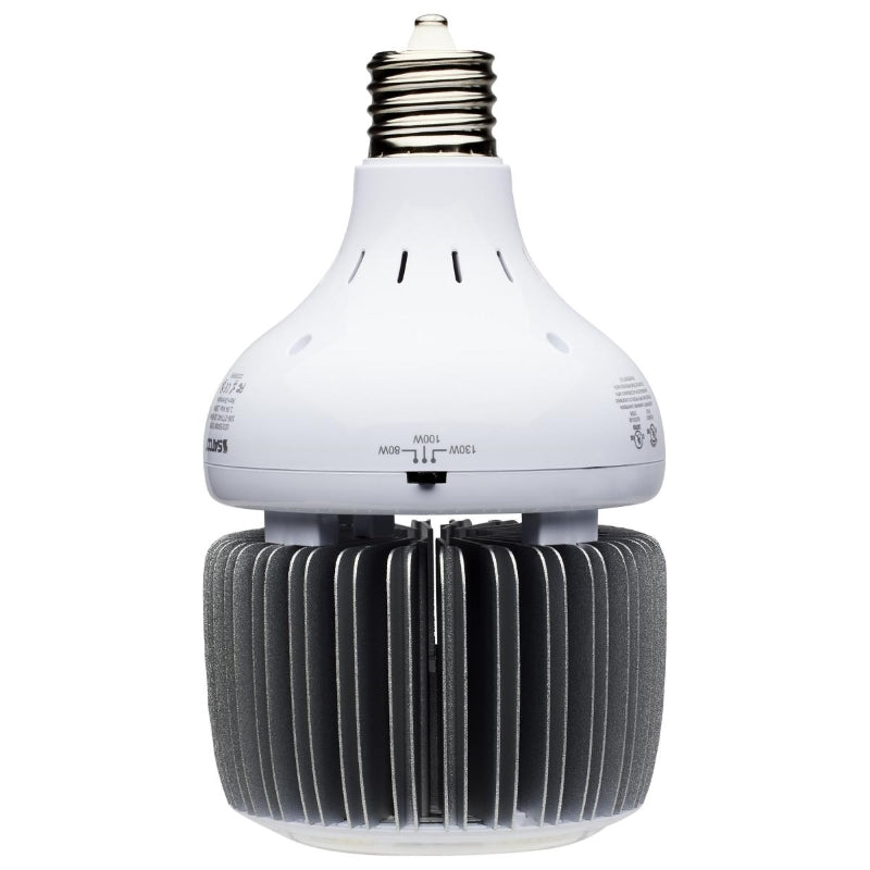 SATCO 80/100/130 Wattage Selectable; LED; Hi-Bay; Type B; Ballast Bypass; Mogul Extended; 4000K; 100V-277V; 250W-400W Metal Halide Replacement