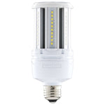 LED corn bulb with E26 base on a white background