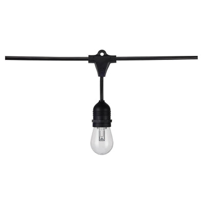 48FT, LED String Light; 15-S14 lamps, 12 Volts, RGBW with Infrared Remote