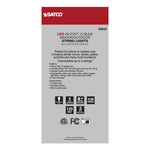 48FT, LED String Light; 15-S14 lamps, 12 Volts, RGBW with Infrared Remote