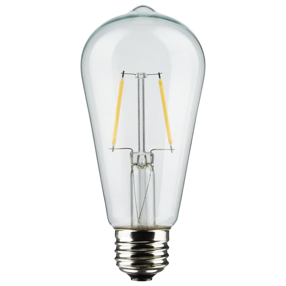 24Ft, LED String Light, 12 Vintage ST19 bulbs Included, 120 Volts