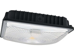 LED Slim Canopy Light, 3640 Lumens, 28W, 4000K or 5000K, 120-277V, Motion Sensor Option, Black