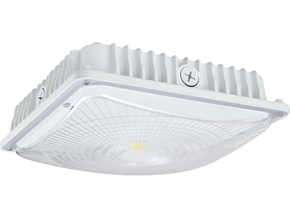 LED Slim Canopy Light, 3640 Lumens, 28W, 4000K or 5000K, 120-277V, White