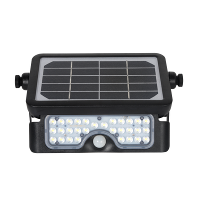 Solar Flood Integrated Flood Light Pad, 5W, 500 Lumens, 4000K, Black