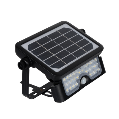 Solar Flood Integrated Flood Light Pad, 5W, 500 Lumens, 4000K, Black