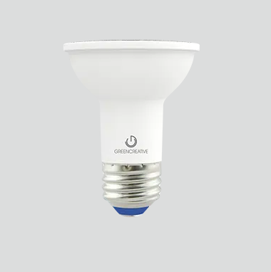 6 Pack 5.5W Par20 LED Bulb, 520 Lumens, E26 Base, 2700K CCT, 120V