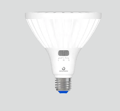 6 Pack Par38 Short Neck LED Bulb, 12,500 Lumens, 11W/17W/24W Selectable, E26 Base, 2700K, 3000K, 4000K, or 5000K CCT, 120-277V