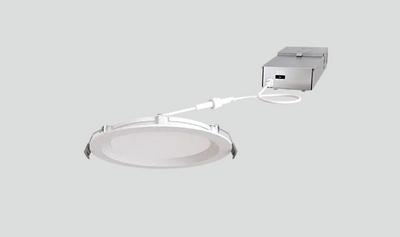 6" Round Multifit Flat Recessed Light, 800 Lumens, 9.5W, 120-277V, CCT Selectable 2700K/3000K/3500K/4000K/5000K