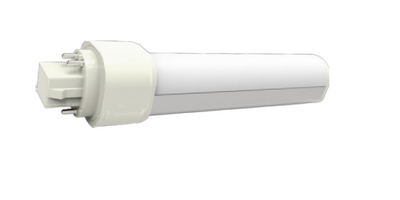 LED Electronic ballast compatible 4pin CFL, 1,000 Lumens, 9W, 2700K, 3000K, 35000K, or 4000K CCT, Horizontal or Vertical Base