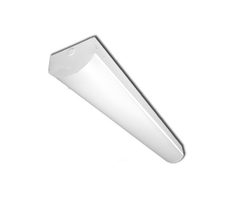 2ft Curved Wrap Light With Rounded Frosted Acrylic Lens, 16W or 22W, 4000K, 120-277V
