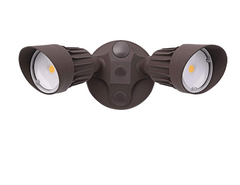 LED Security Lights, 2 Heads, 1900 Lumens, 20W, 5000K,  120-277