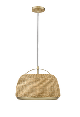 1-Light Pendant light Vintage Brass
