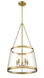 Adabella 17.75" 5-Light Pendant - Matte Black, Polished Nickel, or Vintage Brass