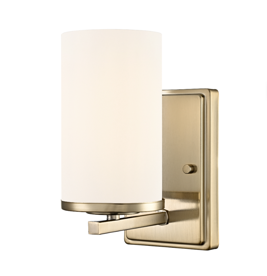 Verlana 8.75" High 1-Light Wall Sconce - Brushed Nickel, Chrome, Matte Black or Modern Gold