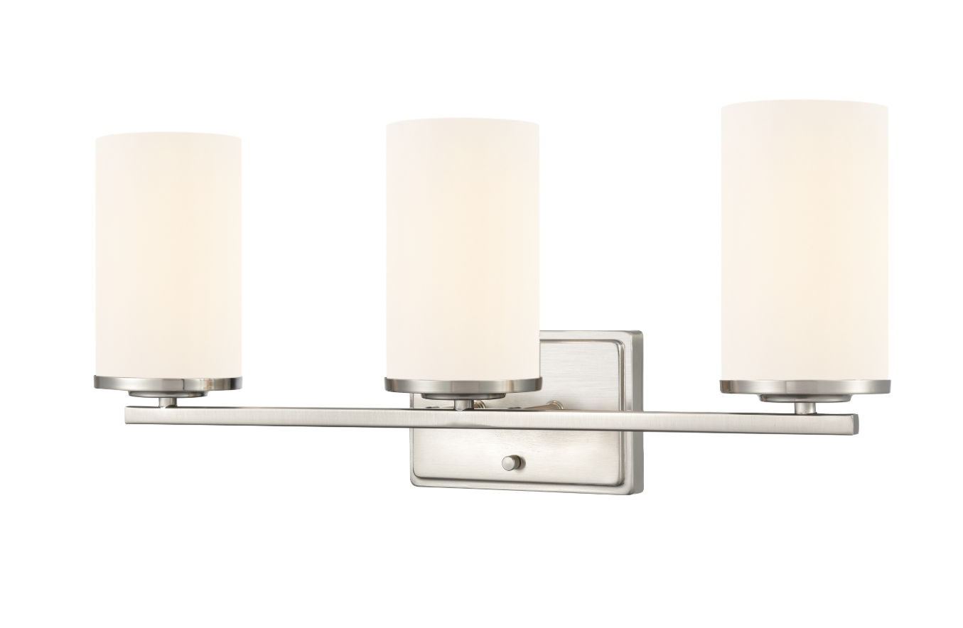 Verlana 22" 3-Light Vanity - Brushed Nickel, Chrome, Matte Black or Modern Gold