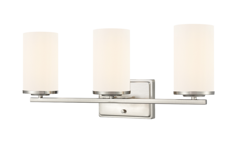Verlana 22" 3-Light Vanity - Brushed Nickel, Chrome, Matte Black or Modern Gold