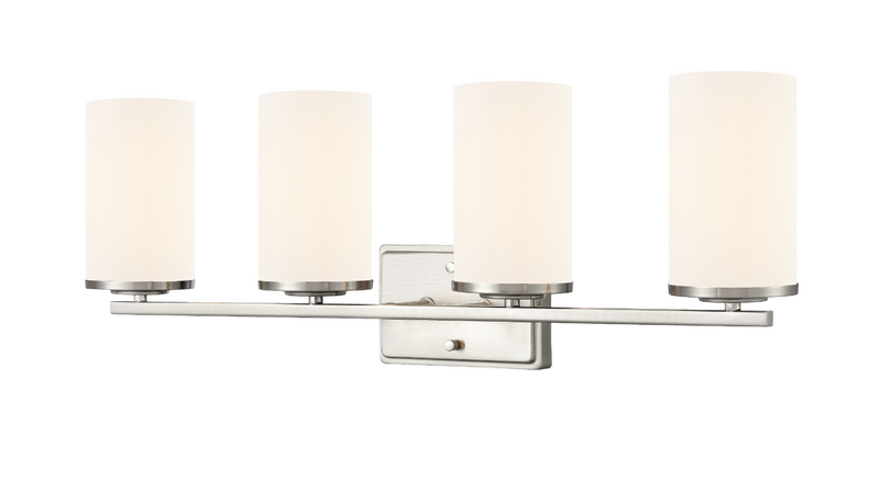 Verlana 27.75" 4-Light Vanity - Brushed Nickel, Chrome, Matte Black or Modern Gold