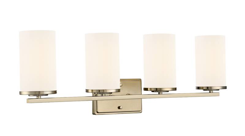 Verlana 27.75" 4-Light Vanity - Brushed Nickel, Chrome, Matte Black or Modern Gold