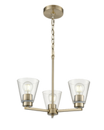 Strayhan 18" 3-Light Chandelier - Brushed Nickel, Matte Black, or Modern Gold