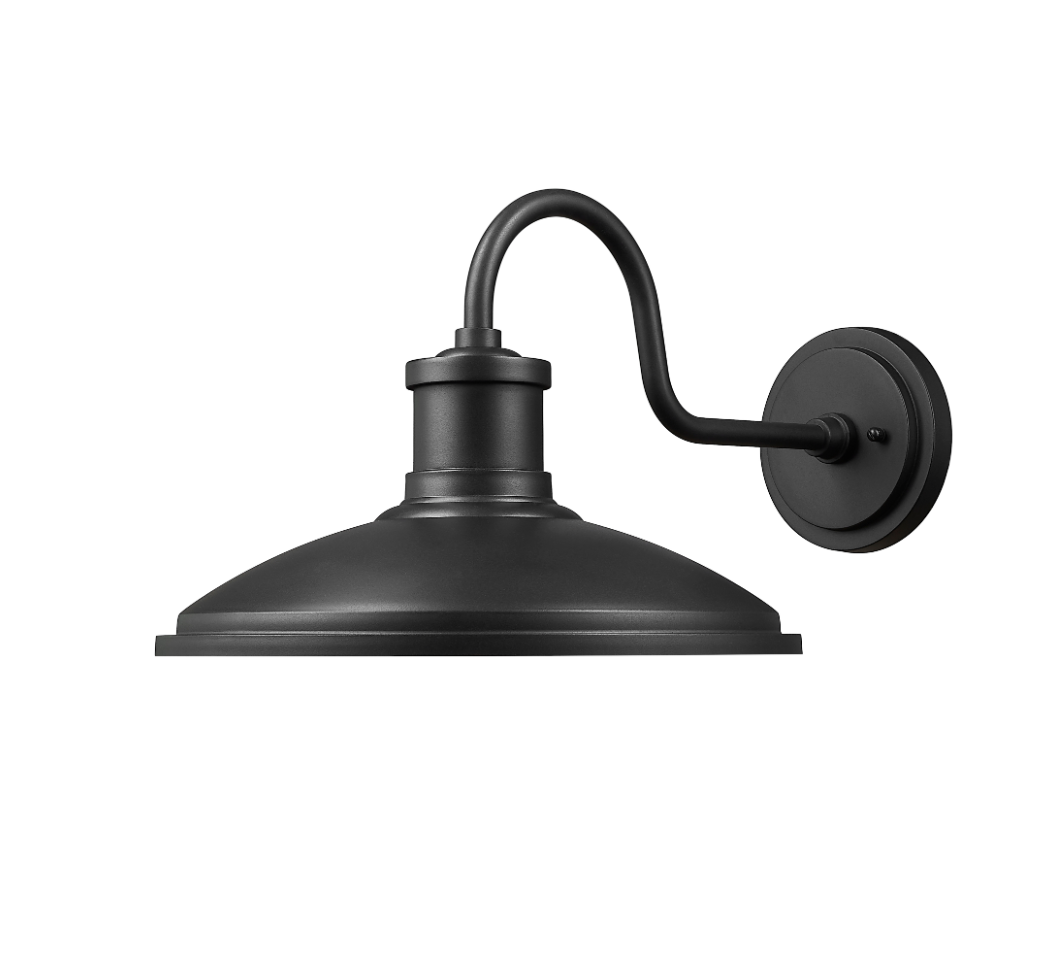 Calhoun 10.5" High 1-Light Outdoor Wall Sconce - Textured Black