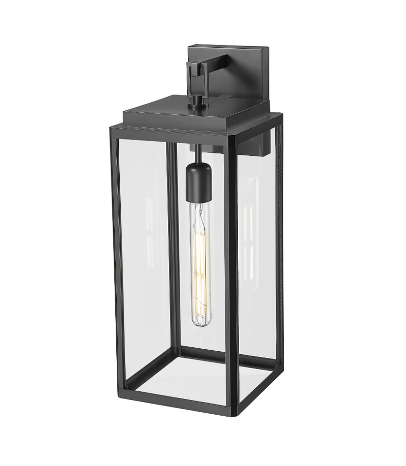 Alpharetta 19.75" High 1-Light Outdoor Wall Lantern - Powder Coated Black