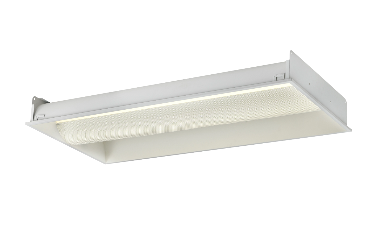 2X4 LED Indirect Mesh-Basket Troffer, 7920 Lumen Max, Wattage and CCT Selectable, 120-277V