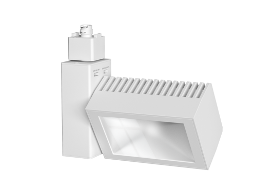 LED Boom™ Wall Wash Track Fixture, 3350 Lumen Max, Wattage and CCT Selectable, 120V, Black or White Finish